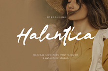 Halentica Natural Signature Font