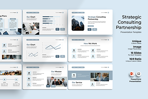 Strategic Consulting - PowerPoint, a Presentation Template by Iqsiart Studio