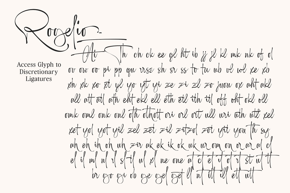 Rogelio Script, a Handwritten Font by joelmaker (Photo 10 of 17)