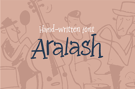 Aralash serif handwritten font