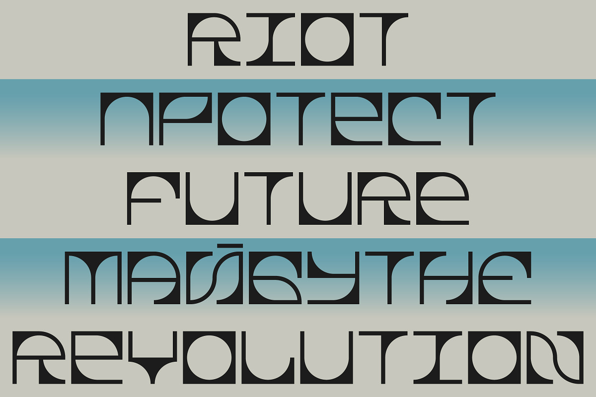 KREIS — Display modular font, a Sans Serif Font by Korolevtseva Type (Photo 2 of 5)