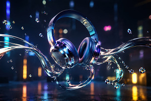 Waterproof headphones with lights, a Photo by Beautiful things