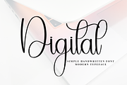 Digital Fonts, a Handwritten Font by InermediaSTUDIO (Thumbnail 1 of 8)