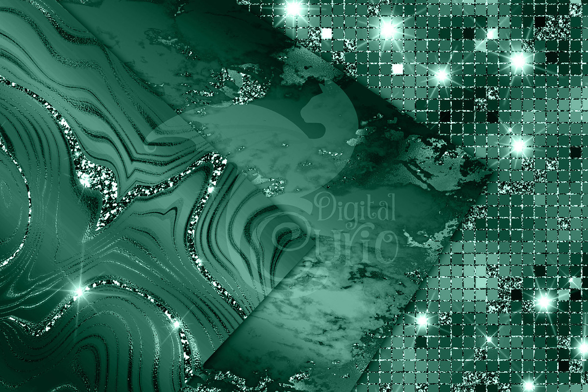 Luxury Emerald Textures, a Texture Graphic by Digital Curio