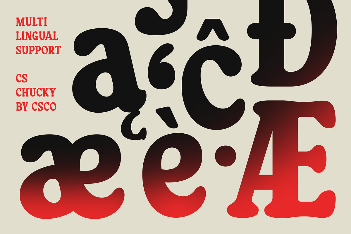 CS Chucky – Retro Font, a Serif Font by Craft Supply Co. (Photo 4 of 8)
