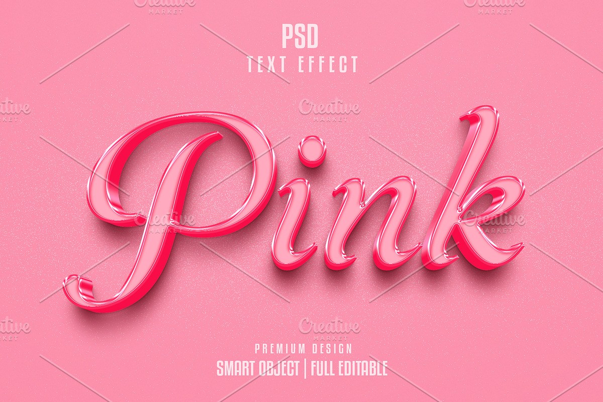 Pink text effect, a Layer Style Add-On by himelgfx