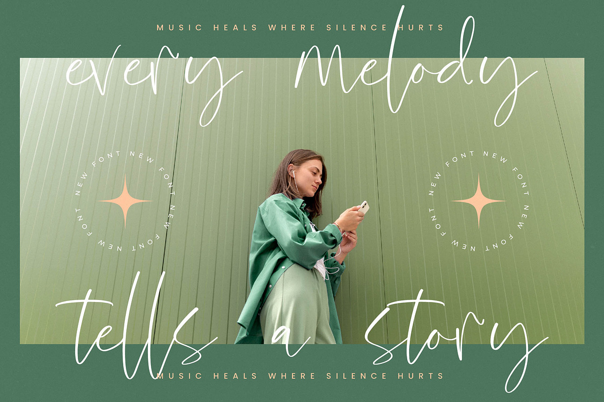 Melodies Sounds Modern Handwritten, a Script Font by stylishtype.co (Photo 9 of 20)