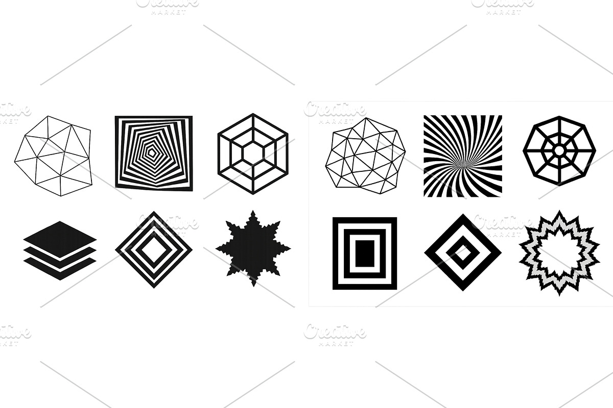 Geometric patterns display with, an Illustration by ZinetroN