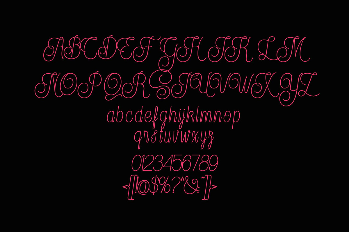 Texar - Modern Script, a Script Font by Luna Shop (Photo 3 of 6)