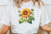 Watercolor Sunflower Butterfly, an Illustration by CraftArtStudio (Thumbnail 4 of 6)