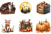 Fall Autumn Clipart, an Illustration by cherrydesign (Thumbnail 2 of 3)