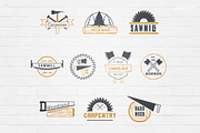 Carpentry Wood Badges Logos, a Branding & Logo Template by Krukowski Graphics (Thumbnail 3 of 5)