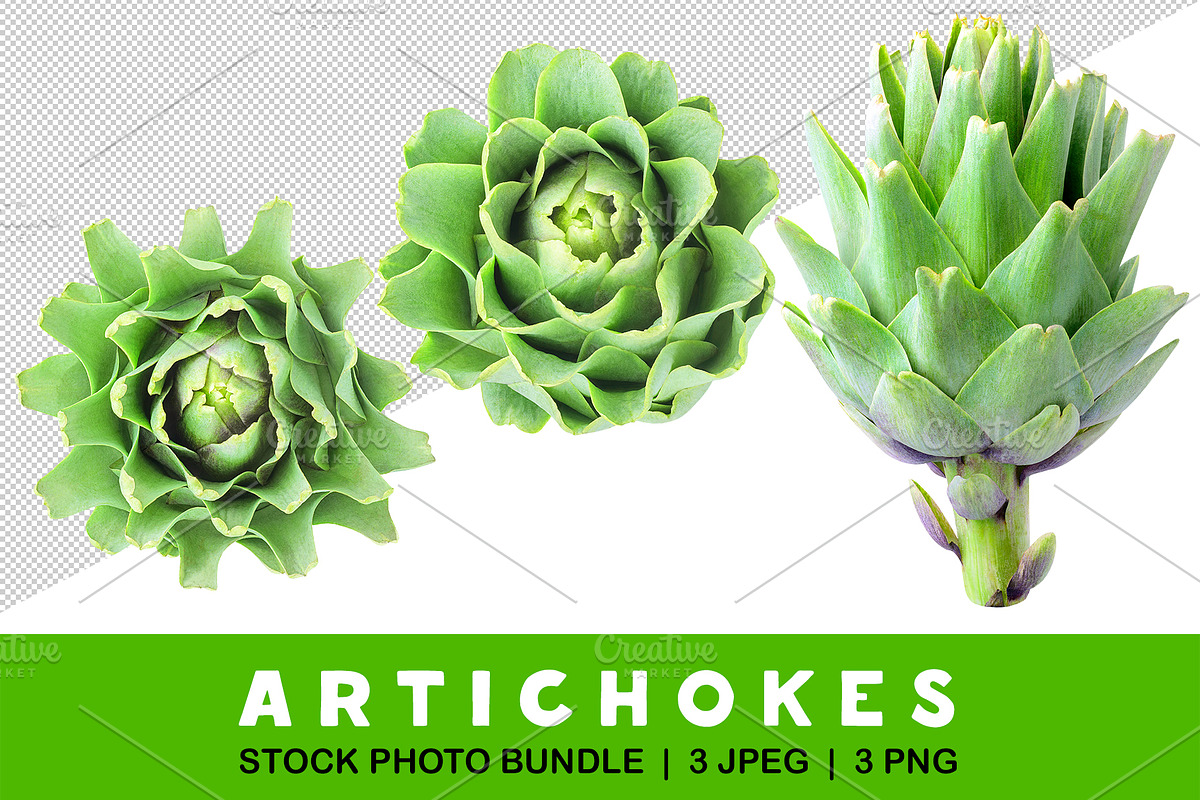 Raw artichokes, an Object Graphic by Fruits+Veggies (Photo 1 of 4)