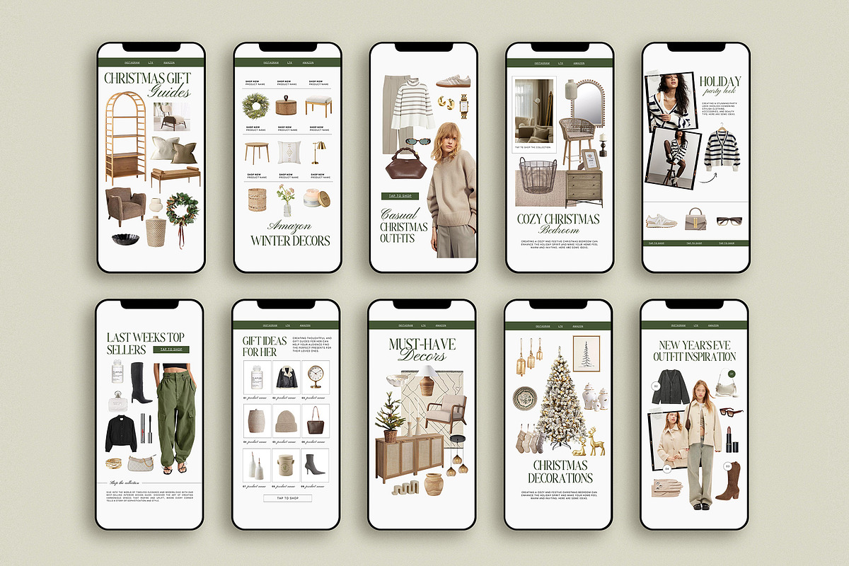 40 Christmas LTK Instagram Story, a Social Media Template by Amaré Creative (Photo 5 of 6)