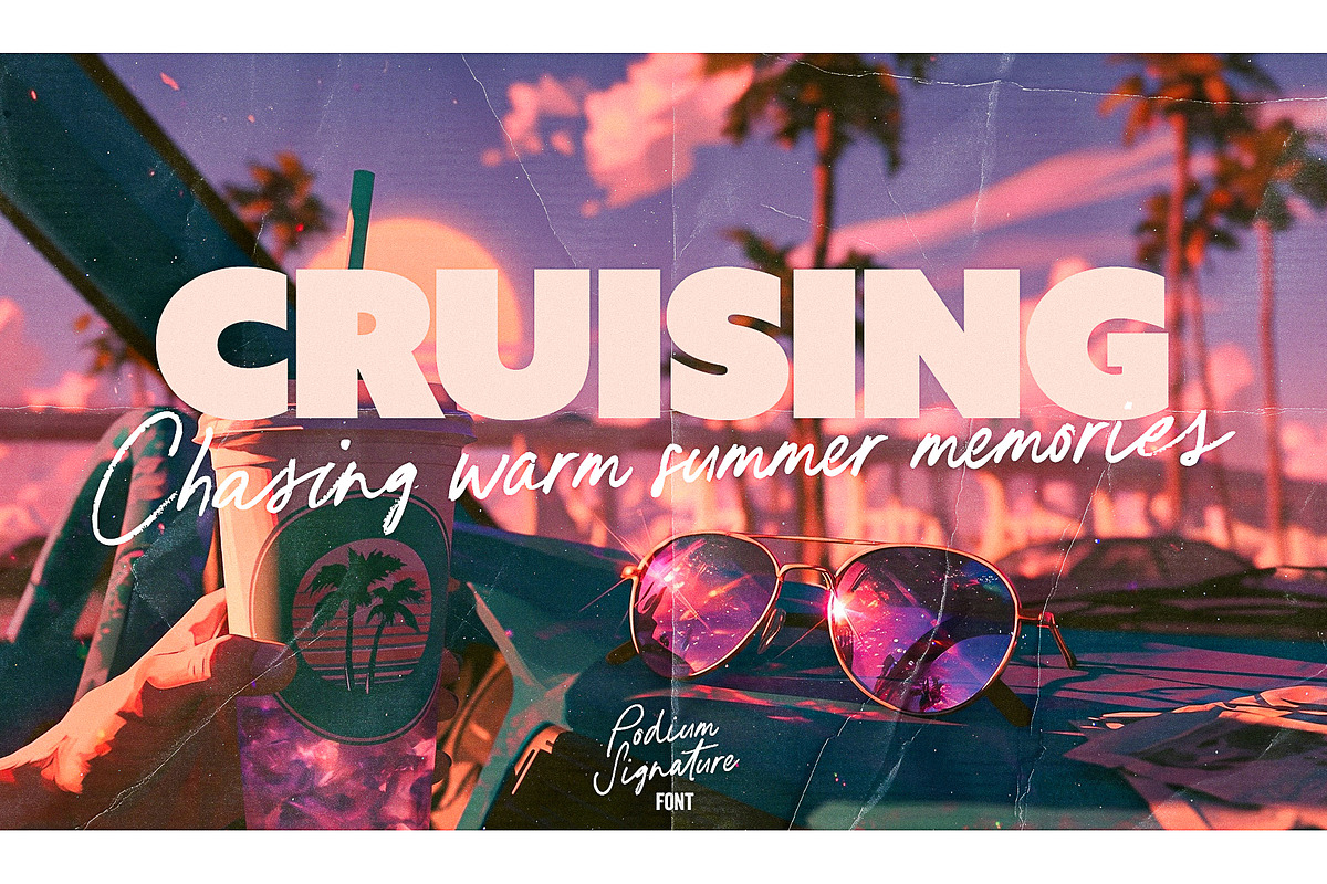 Podium Signature 90s Script Font, a Handwritten Font by Ivan Rosenberg (Photo 4 of 17)