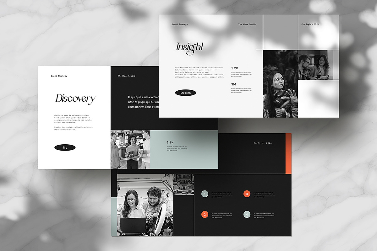 Brand Strategy Template, a Presentation Template by White Graphic (Photo 4 of 8)