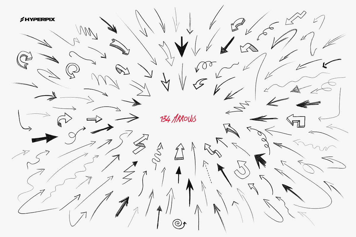 Hyper Hand Drawn - 1000 PNG Elements, an Object Graphic by Hyperpix Productions (Photo 8 of 23)