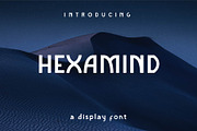 Hexamind : A Unique Display Font, a Font by typeflair (Thumbnail 1 of 5)