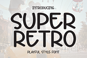 Super Retro | Script Font, a Script Font by Scratchones (Thumbnail 1 of 7)