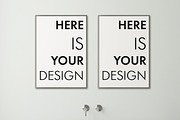 Mockup posters in the bathroom part1, a Print Template by FilL239 (Thumbnail 2 of 11)