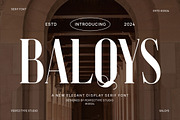 Balqys Elegant Serif Font Typeface, a Serif Font by Perfectype (Thumbnail 1 of 6)