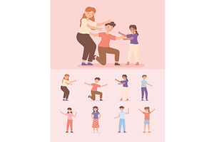 set of happy people, a Person Illustration by studiogstock