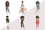 Black Girl Chic Fashion Doll Clipart, an Illustration by Design Market (Thumbnail 3 of 3)