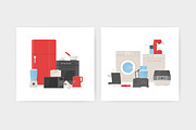 Kitchen appliances set, pattern, a Food Illustration by Good Studio (Thumbnail 4 of 5)