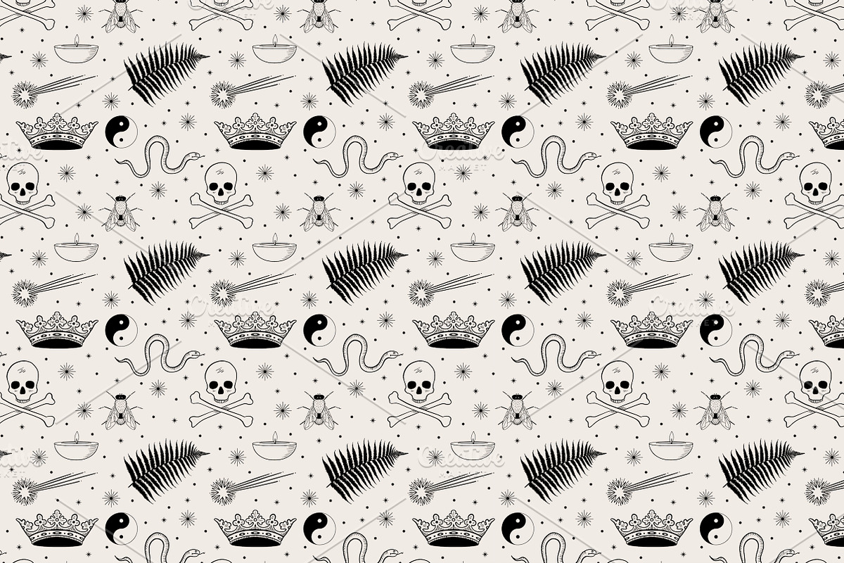 Magic Vibes patterns, a Pattern Graphic by Lyolya Profitrolya (Photo 3 of 3)