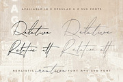 Relative Handwritten & SVG Font, a Script Font by Cruzine (Thumbnail 2 of 12)