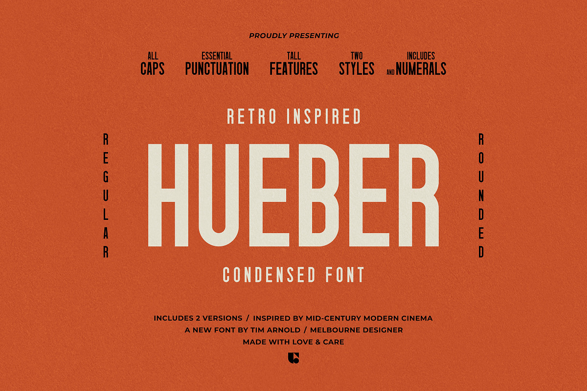 Hueber - Retro Condensed Sans, a Sans Serif Font by UppercapType (Photo 1 of 8)