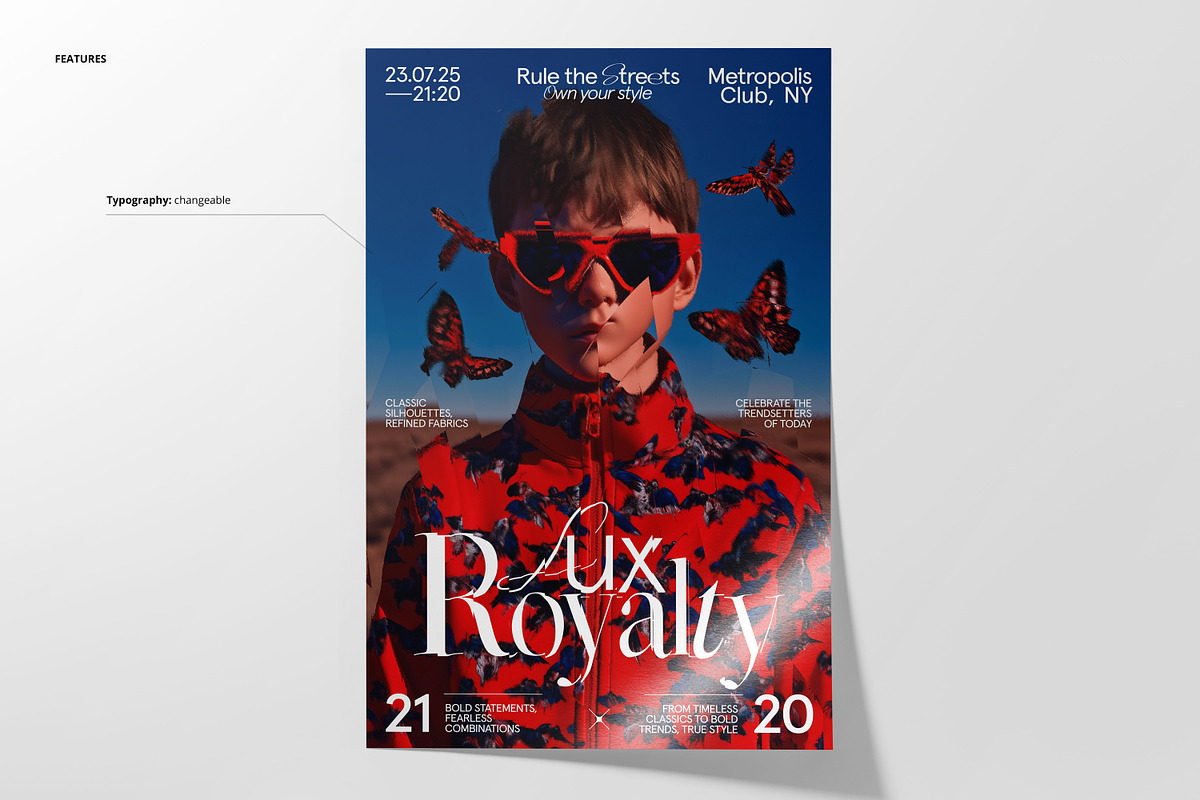 Butterfly Echo Poster Template, a Poster Template by creatsy5 (Photo 2 of 4)