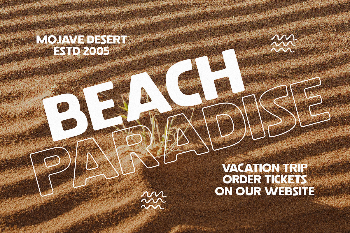 Parome - Vintage Summer Sans Serif, a Sans Serif Font by Schrifted Type (Photo 3 of 8)