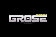 Grose - Futuristic Font, a Sans Serif Font by Linecreative (Thumbnail 1 of 9)