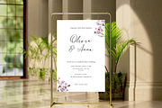 Floral Minimal Wedding Invite Card, an Invitation Template by TheSimplySereneShop (Thumbnail 3 of 6)