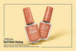 Nail Polish Mockup, an Advertising Mockup by Custom.scene