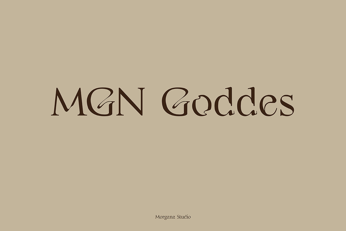 MGN Goddes, a Serif Font by Morgana Studio (Photo 1 of 6)