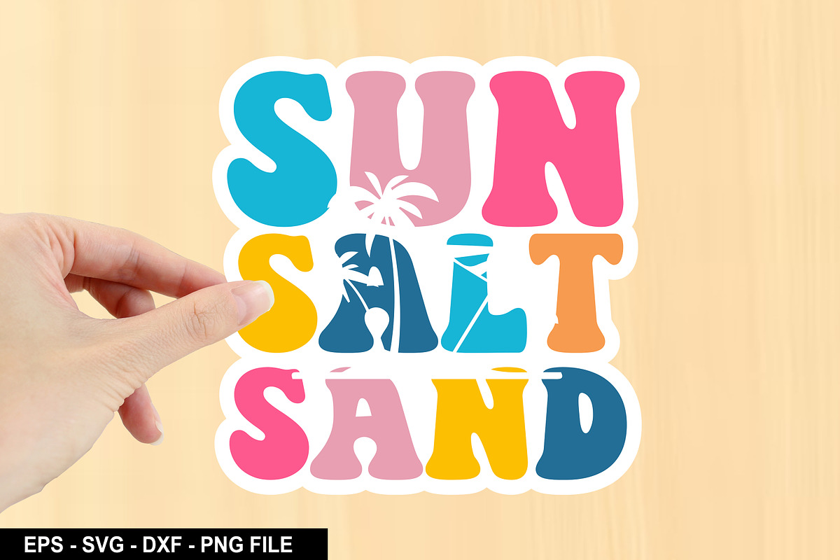 Summer Sticker SVG Bundle, an Illustration by crative8112 (Photo 4 of 11)