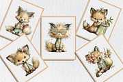 Whimsical Summer Fox Clipart, a Seasonal Illustration by Rose Art (Thumbnail 5 of 6)