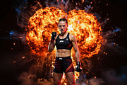 Athlete Inferno AI Digital Backdrops, a Background Graphic by 3Motional (Thumbnail 15 of 15)