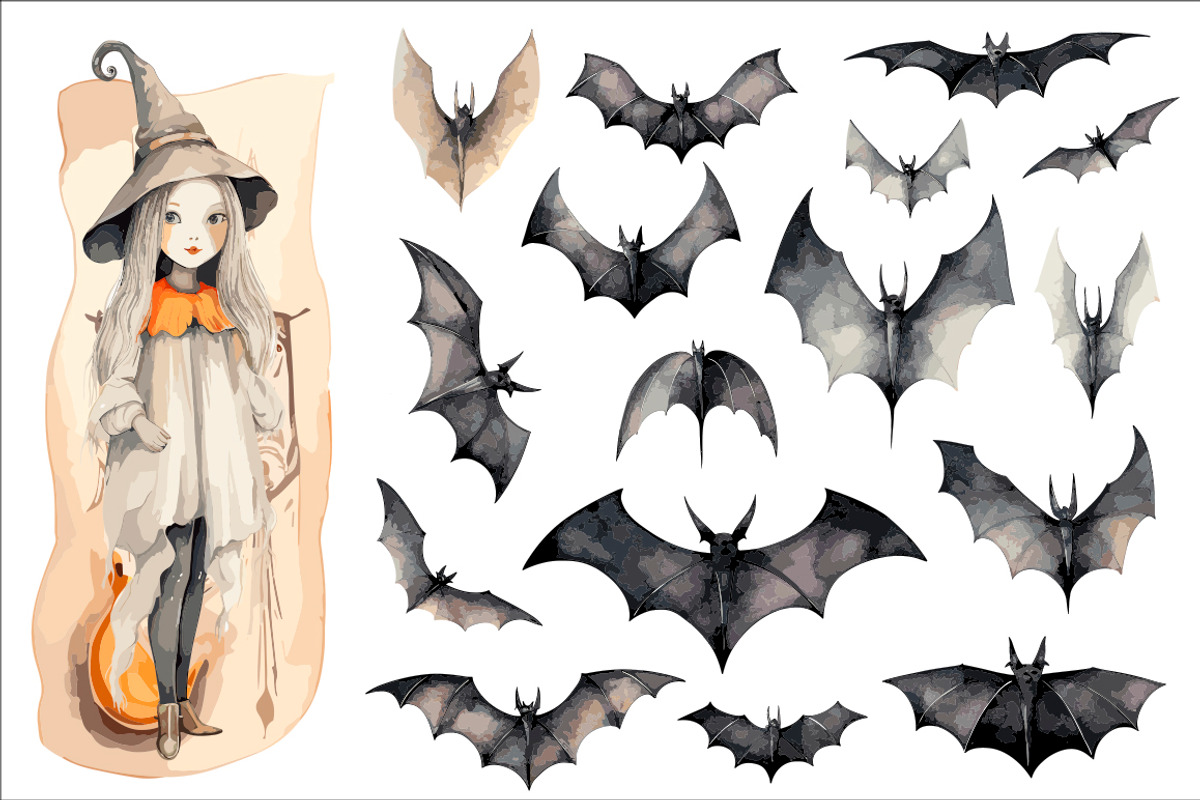 Halloween Vintage clipart, an Object Graphic by Evgeniia (Photo 9 of 11)