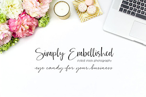Styled Stock Photo - Macbook Desktop