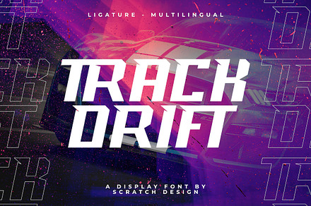 Track Drift - Race Font