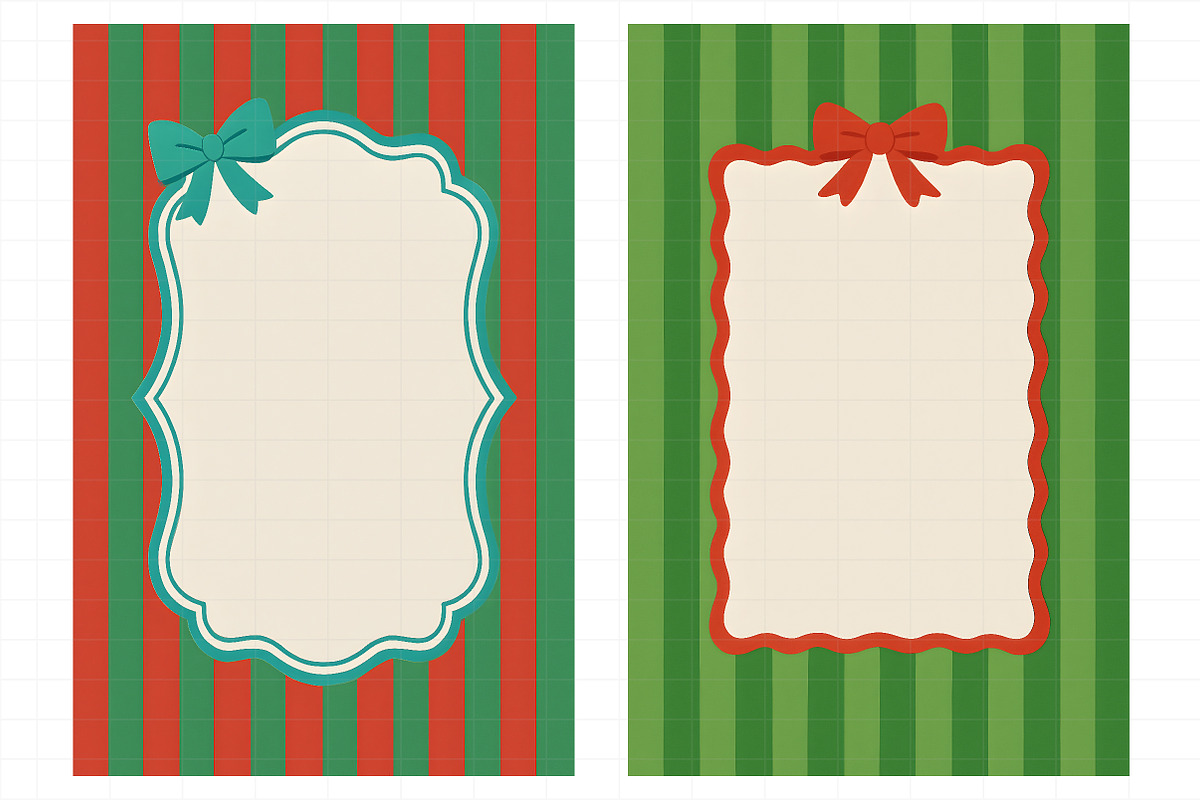 Christmas Frame Clipart Bundle, an Illustration by Daily.Designs (Photo 4 of 6)