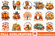 Fall Sublimation Bundle Vol.5, a Graphic by CraftlabSVG (Thumbnail 1 of 15)