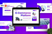 E-Commerce Platform - Business PPT, a Presentation Template by Deepslide Studio (Thumbnail 1 of 4)