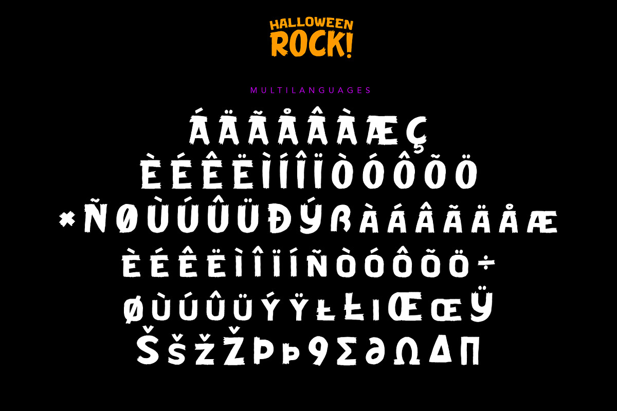 Halloween Rock! | Cute Horror Font preview 7