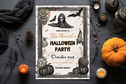 Halloween Bash Invitation, a Print Template by Sunny Jar Designs (Thumbnail 1 of 3)