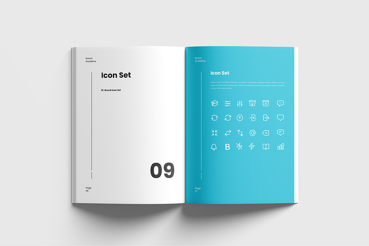 Brand Guideline Template, a Brochure Template by RusenoelType (Photo 14 of 15)