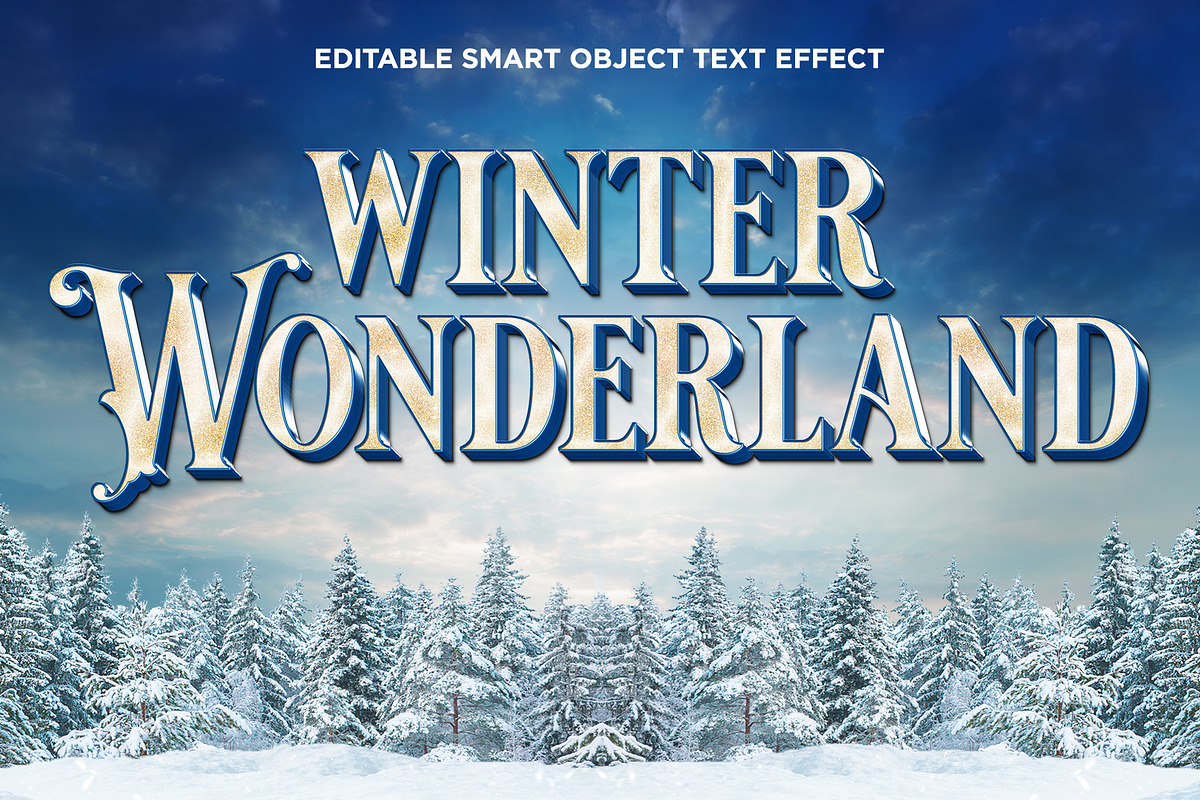 Winter Wonderland 3D Text Effect, a Layer Style Add-On by Harry Neal Creative